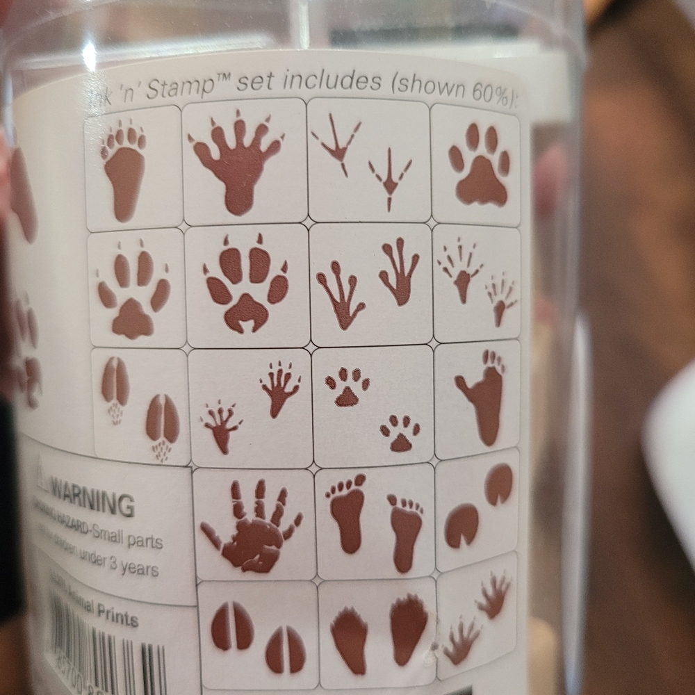 Animal Track & Footprint Ink Stamp Set! New!! - Picture 6 of 8